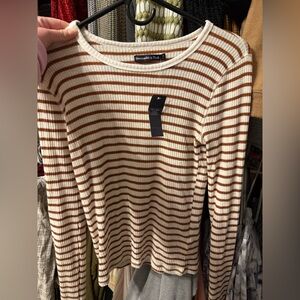 Abercrombie Striped Long Sleeve Top